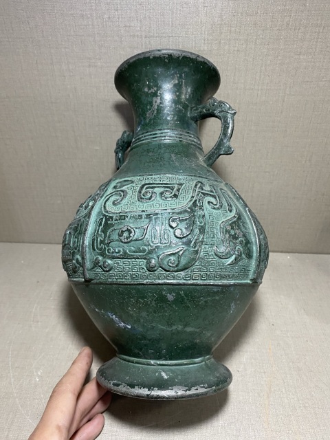 古玩雜項銅花瓶拍賣，當前價格1800元