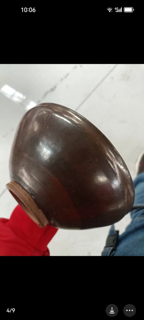 古玩陶瓷精品正窯口大窯口磁州窯鐵銹斑釉斂口碗金代。拍賣，當前價格13888元