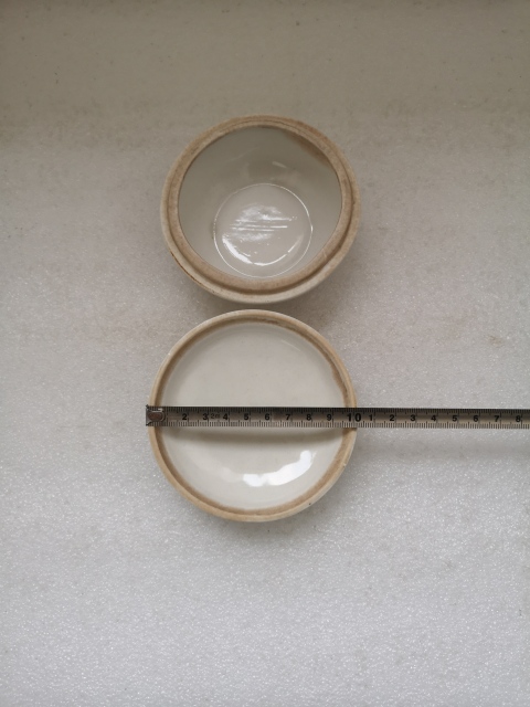 古玩陶瓷粉彩花卉紋粉盒拍賣，當前價格398元