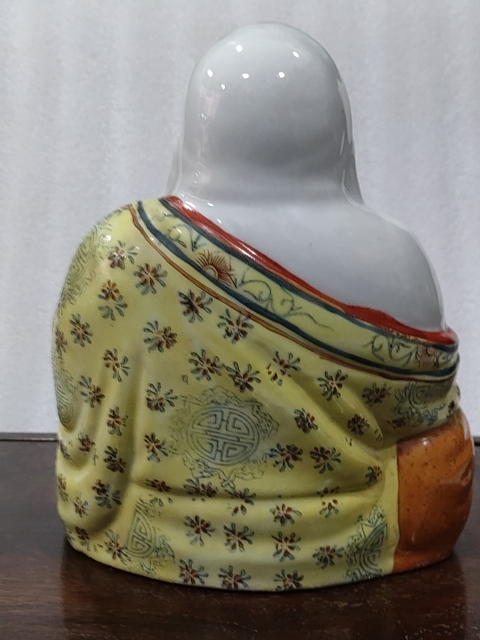 古玩陶瓷粉彩彌勒佛塑像拍賣，當(dāng)前價格688元
