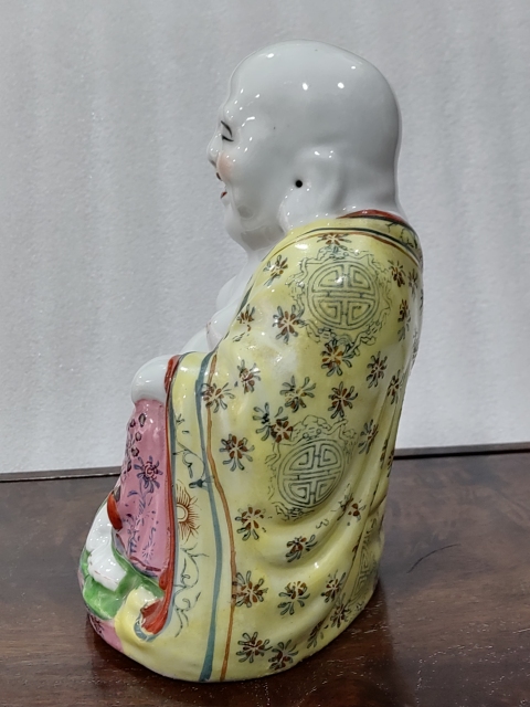 古玩陶瓷粉彩彌勒佛塑像拍賣，當(dāng)前價格688元