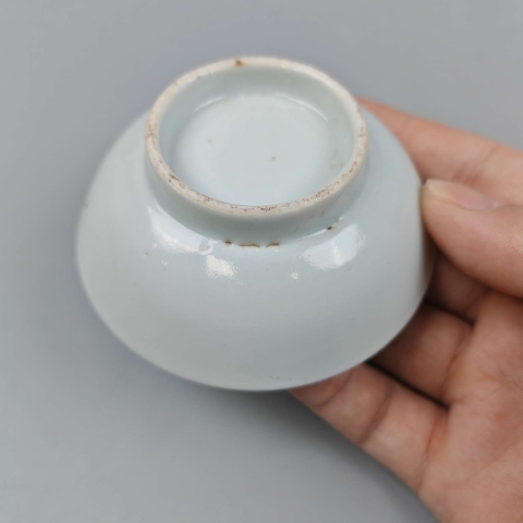 古玩陶瓷【望月樓】民國胭脂紅山水紋盤拍賣,當前價格380元