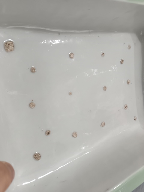 古玩陶瓷民國豆青釉地青花牡丹紋水仙盆拍賣,當前價格2300元