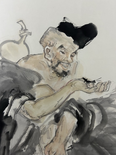 古玩字畫周瑞龍《悠然圖》拍賣，當前價格650元