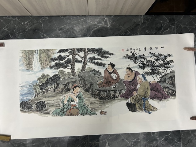 古玩字畫劉紹紅精品《人物》拍賣，當前價格850元