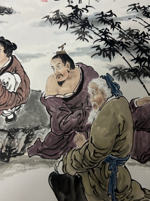 古玩字畫劉紹紅精品《人物》拍賣，當前價格850元