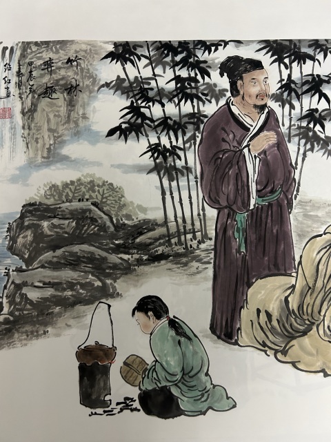 古玩字畫劉紹紅精品《人物》拍賣，當前價格750元