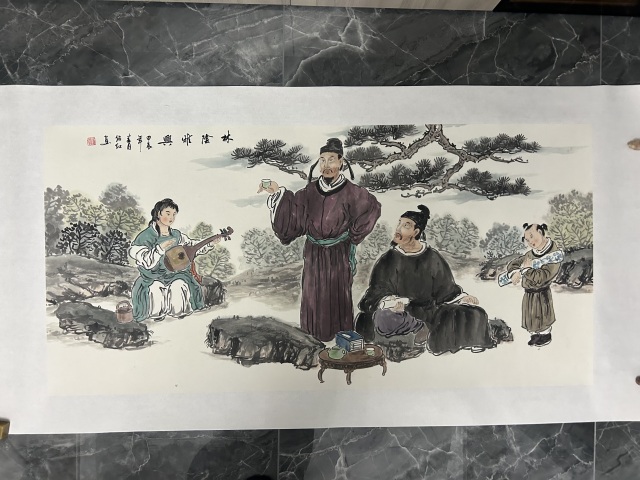 古玩字畫劉紹紅《人物》拍賣，當前價格850元