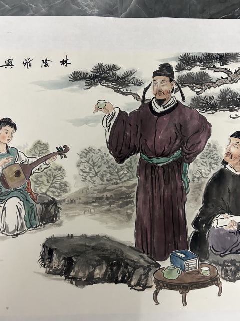 古玩字畫劉紹紅《人物》拍賣，當前價格850元