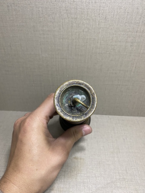 古玩雜項銅燭臺拍賣，當前價格260元