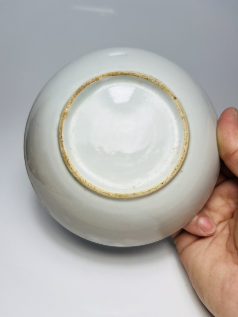 古玩陶瓷【望月樓】民國時期釉下彩荷花紋盤拍賣,當前價格300元