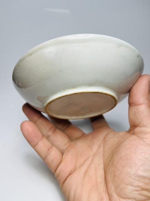 古玩陶瓷【望月樓】民國時期釉下彩荷花紋盤拍賣,當前價格300元