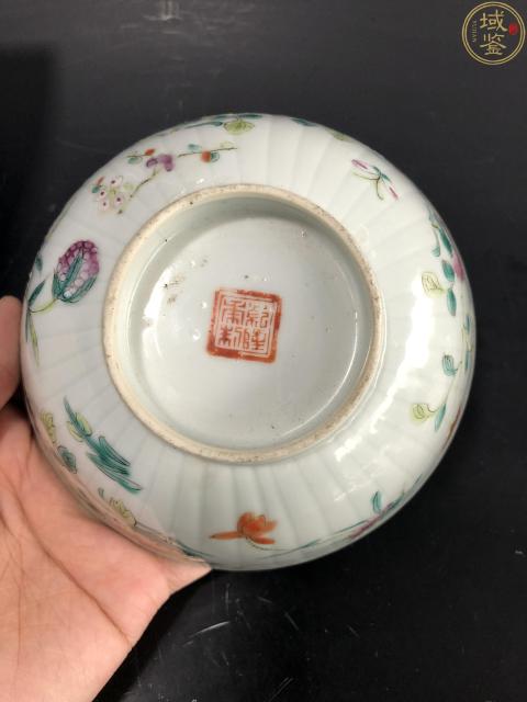 古玩陶瓷粉彩飛黃騰達瓜棱碗拍賣,當前價格2800元