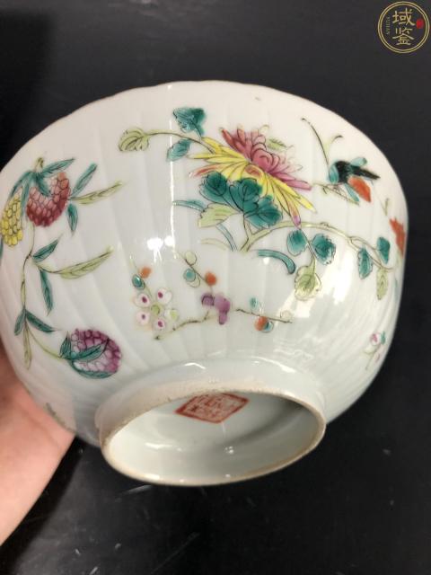 古玩陶瓷粉彩飛黃騰達瓜棱碗拍賣,當前價格2800元