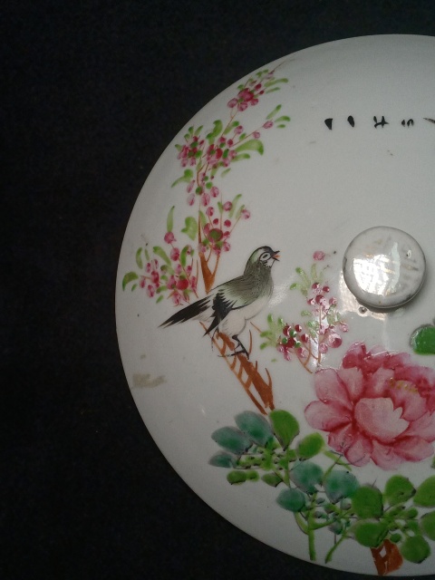 古玩陶瓷大名家汪芳林花鳥紋四系一品鍋拍賣,當前價格5000元