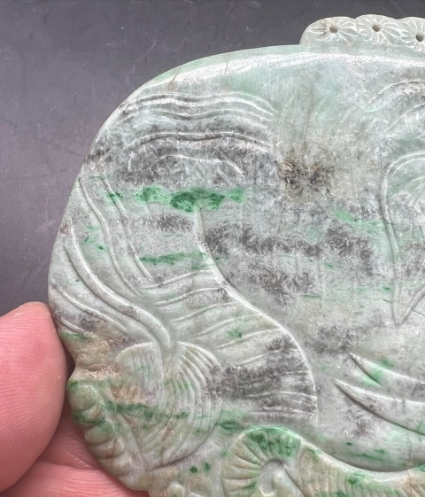 古玩玉器太平有象翡翠件拍賣，當前價格5500元