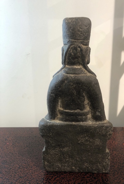 古玩雜項青石雕文官像拍賣，當前價格38888元