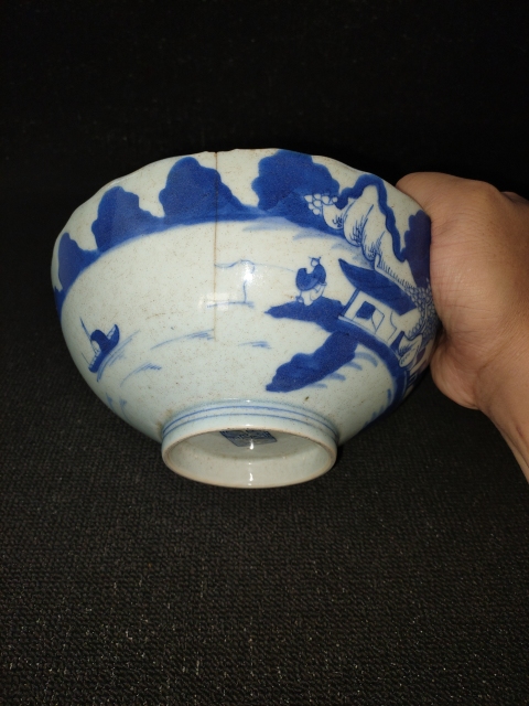 古玩陶瓷個頭大,畫的太細了,漁樵耕讀的天花板了拍賣,當前價格999元