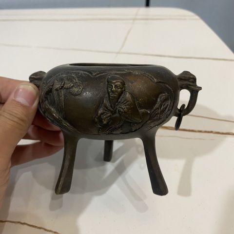 古玩雜項銅爐拍賣，當前價格1200元