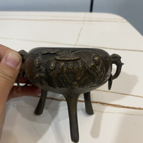古玩雜項銅爐拍賣，當前價格1200元