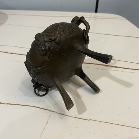 古玩雜項銅爐拍賣，當前價格1200元