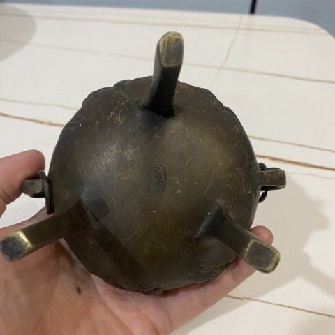 古玩雜項銅爐拍賣，當前價格1200元