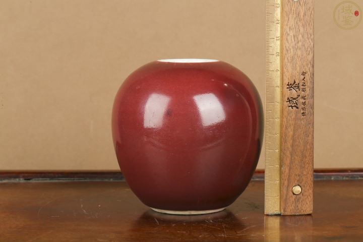 古玩陶瓷紅釉水盂拍賣,當(dāng)前價(jià)格10000元