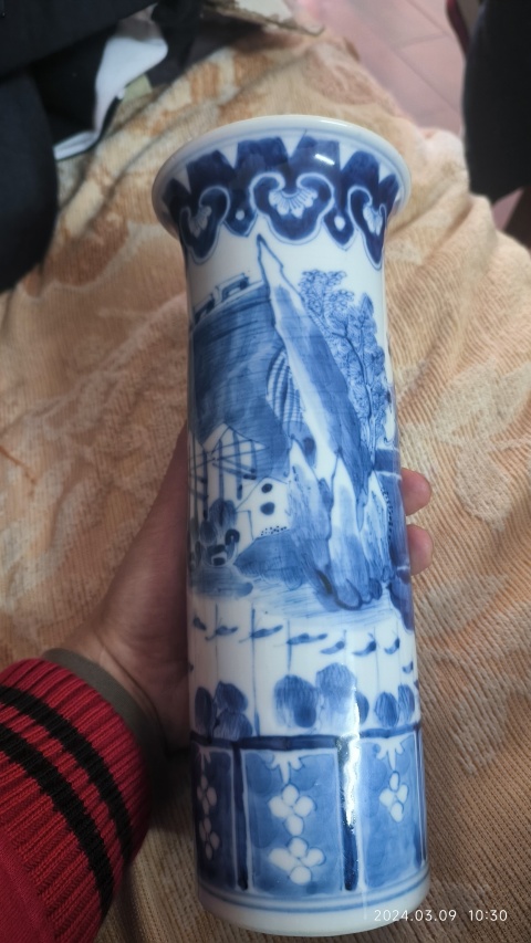古玩陶瓷光緒 青花江西十景通景箭筒拍賣,當(dāng)前價(jià)格2480元