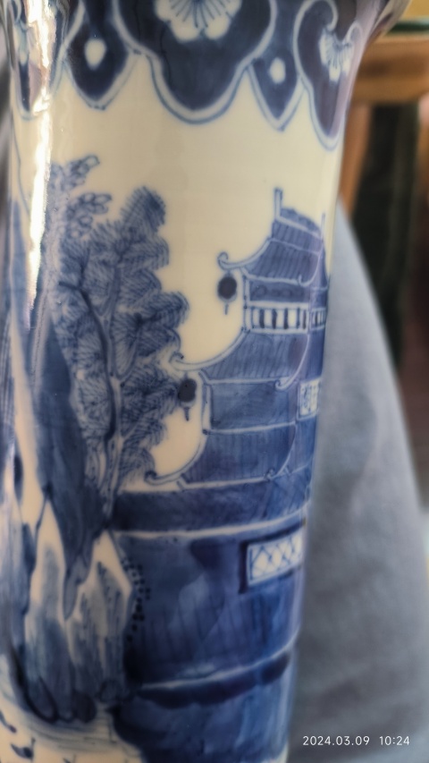 古玩陶瓷光緒 青花江西十景通景箭筒拍賣,當(dāng)前價(jià)格2480元