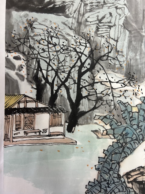 古玩字畫儲明老師《溪山高隱》拍賣,當前價格455元