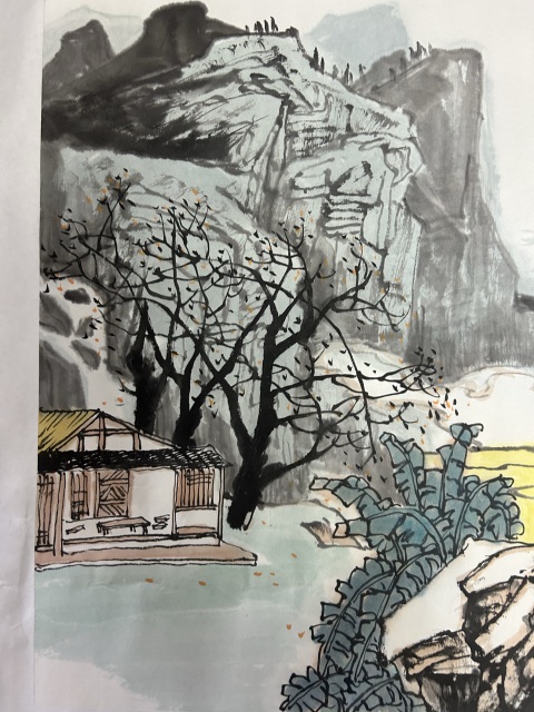 古玩字畫儲明老師《溪山高隱》拍賣,當前價格455元