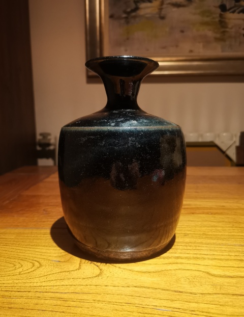 古玩陶瓷明代.窯變黑釉撇口梅瓶990拍賣,當(dāng)前價(jià)格990元