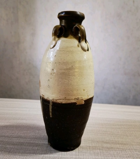 古玩陶瓷元代 磁州窯雙色釉四系罐拍賣，當前價格2050元