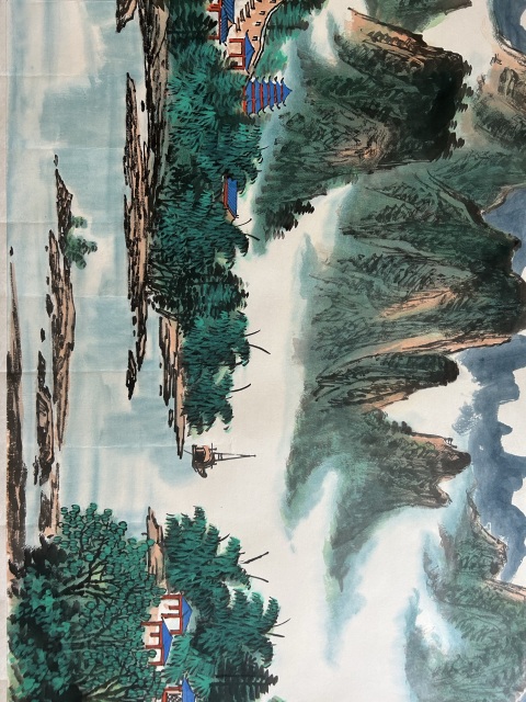 古玩字畫王眾《小青綠山水》拍賣，當前價格788元