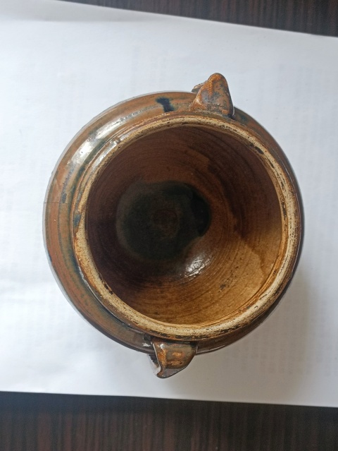 古玩陶瓷明末清初.窯變褐釉雙系罐199拍賣,當前價格199元