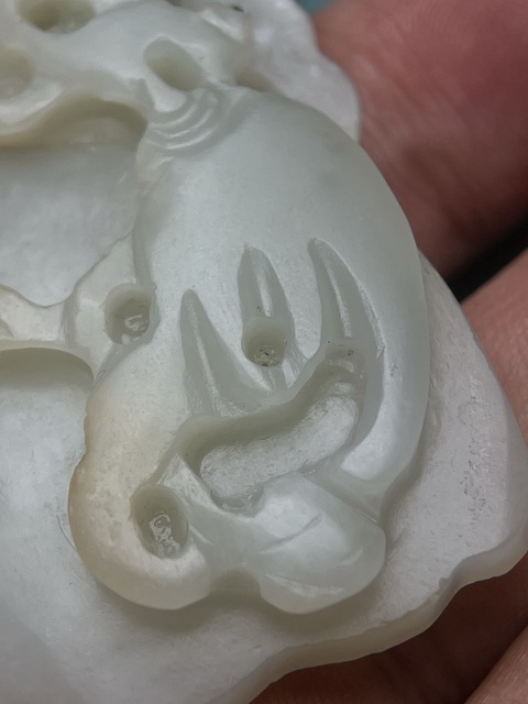 古玩玉器佛手蒲扇佩拍賣,當(dāng)前價(jià)格9800元
