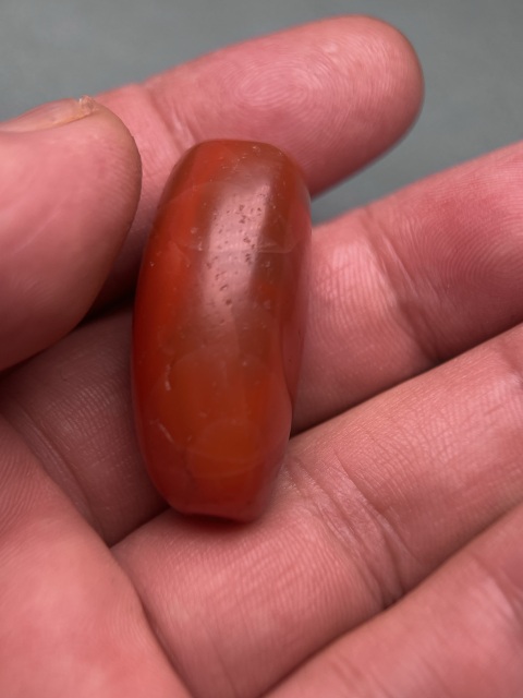 古玩玉器藏傳南紅勒子拍賣，當(dāng)前價格3600元