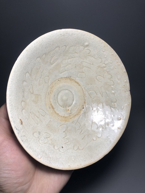 古玩陶瓷刻花蓖紋影青碗拍賣,當前價格3000元
