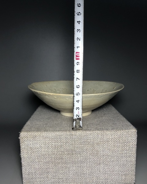 古玩陶瓷刻花蓖紋影青碗拍賣,當前價格3000元