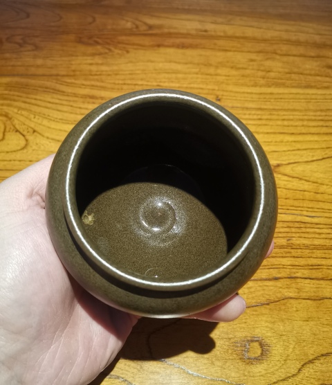 古玩陶瓷晚清民國茶葉末釉茶入（已保真）拍賣，當前價格3800元
