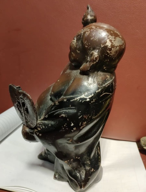 古玩雜項(特價)清晚期精品銅羅漢拍賣,當前價格780元