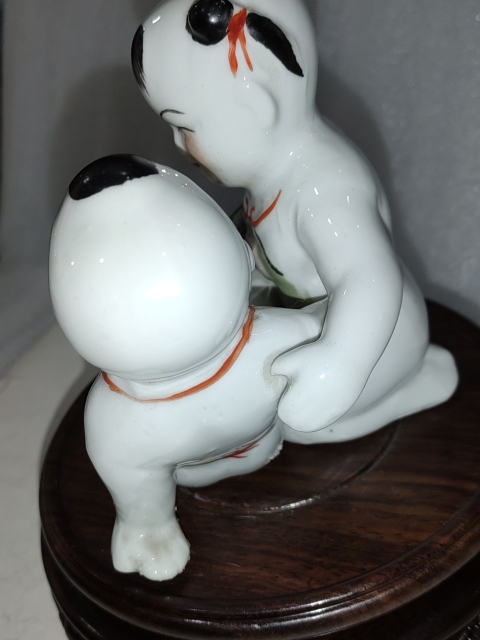 古玩陶瓷和合二仙童子塑像拍賣,當(dāng)前價(jià)格688元