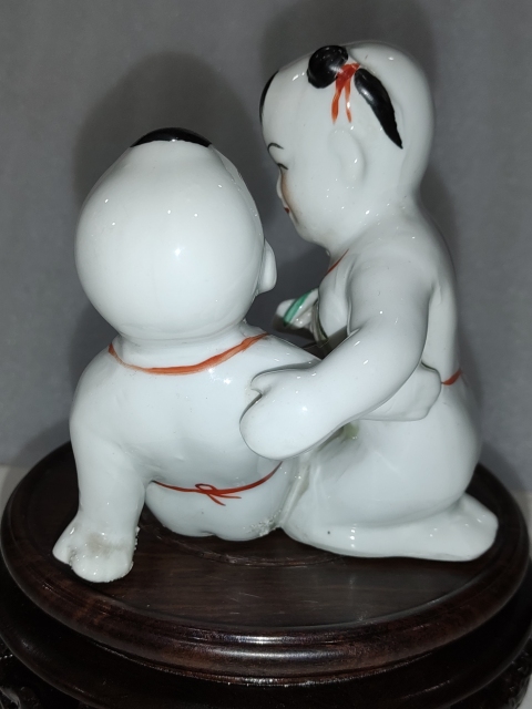 古玩陶瓷和合二仙童子塑像拍賣,當(dāng)前價(jià)格688元