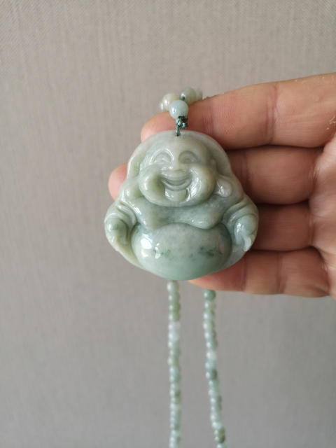 古玩玉器天然翡翠“佛公”掛件拍賣,當(dāng)前價(jià)格850元