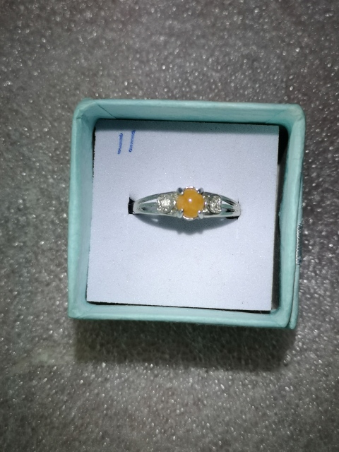古玩玉器天然翡翠鑲嵌戒指拍賣，當前價格168元