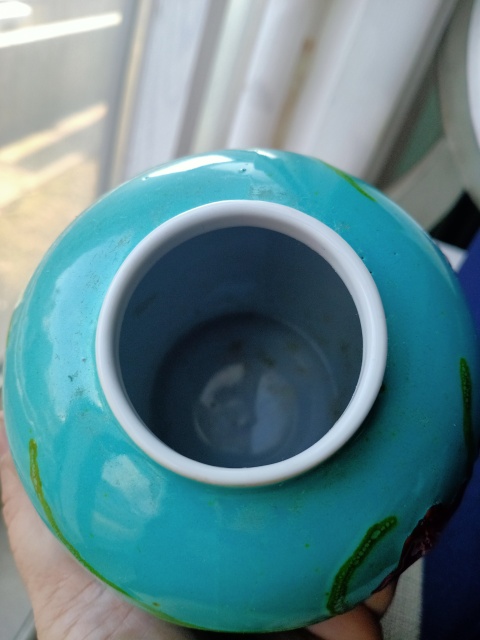 古玩陶瓷松石綠地粉彩一鴛蓮升圖紋罐拍賣，當前價格666元