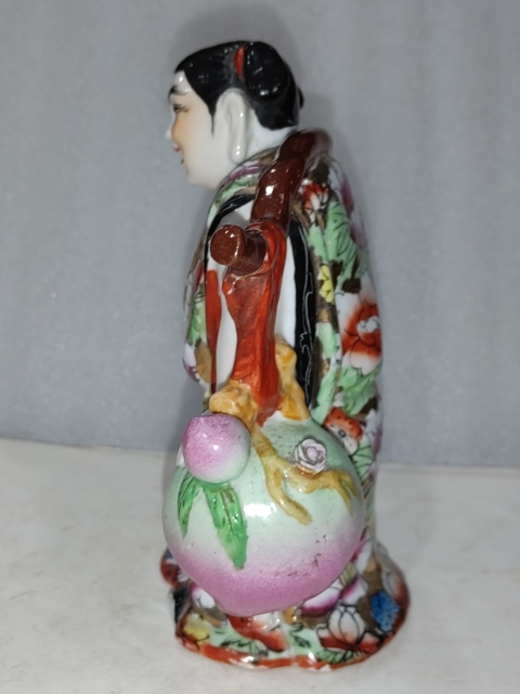 古玩陶瓷創(chuàng)匯·粉彩招財(cái)童子擺件真品鑒賞圖