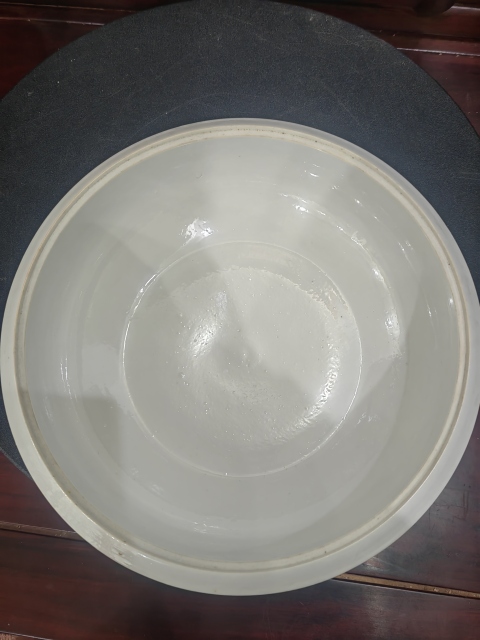 古玩陶瓷清末民初瓜蝶連綿四系蓋盆(二級官)拍賣,當前價格7500元
