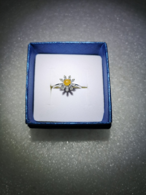古玩玉器天然翡翠鑲嵌戒指拍賣，當前價格135元