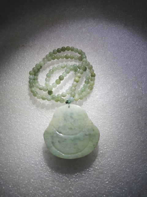 古玩玉器天然翡翠“佛公”掛件拍賣,當(dāng)前價(jià)格850元